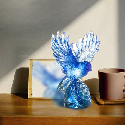 Aligned with the Light, I Soar, Blue Bird Figurine