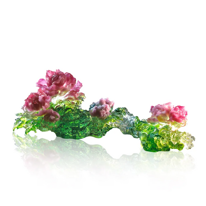 Crystal Flower in Ruyi Shape, Eternal Spring of a Million Flower