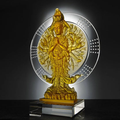 Crystal Buddha, Thousand Arms Guanyin, Only With Compassion-Thousand Goddess of Mercy