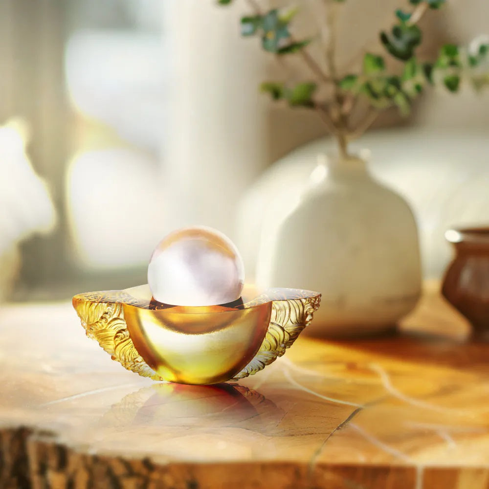 Crystal Paperweight, Feng Shui, As The Good World Turns-Kindness Turns This Good World