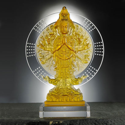 Crystal Buddha, Thousand Arms Guanyin, Only With Compassion-Thousand Goddess of Mercy