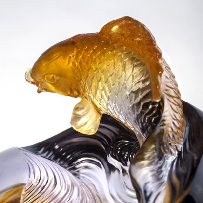 Crystal Koi Fish Figurine, Up to Clear Skies