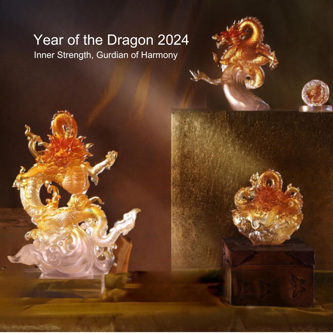 Amore Jewell Chinese Zodiac Collection - on sale Rooster - Liuli Crystal Glass FengShui Ornament Home Office Decoration Birthday Gift 琉璃生肖~雞