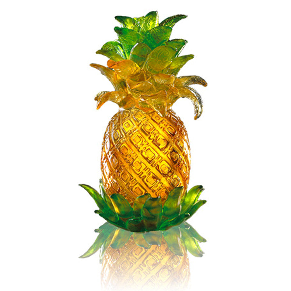 '-- DELETE -- Crystal Pineapple, Kitchen Decor, Escalating Joy - LIULI Crystal Art