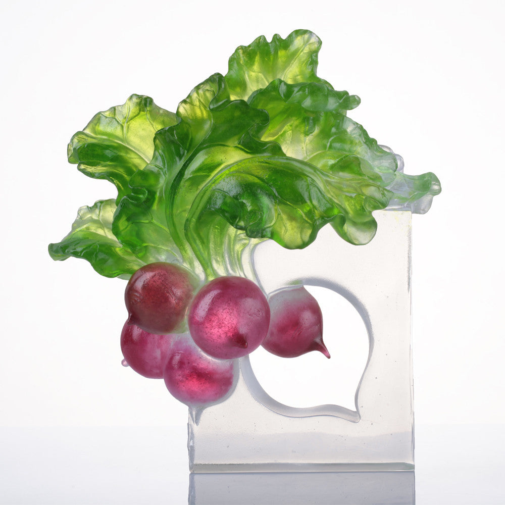 Crystal Radish, The Heart of Our Great Land - LIULI Crystal Art