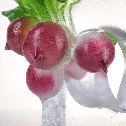 Crystal Radish, The Heart of Our Great Land - LIULI Crystal Art