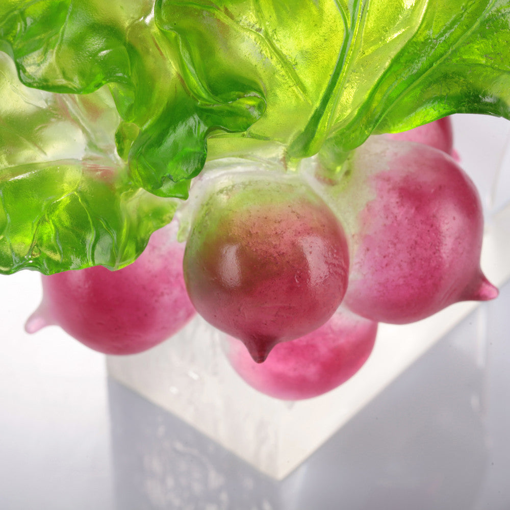 Crystal Radish, The Heart of Our Great Land - LIULI Crystal Art