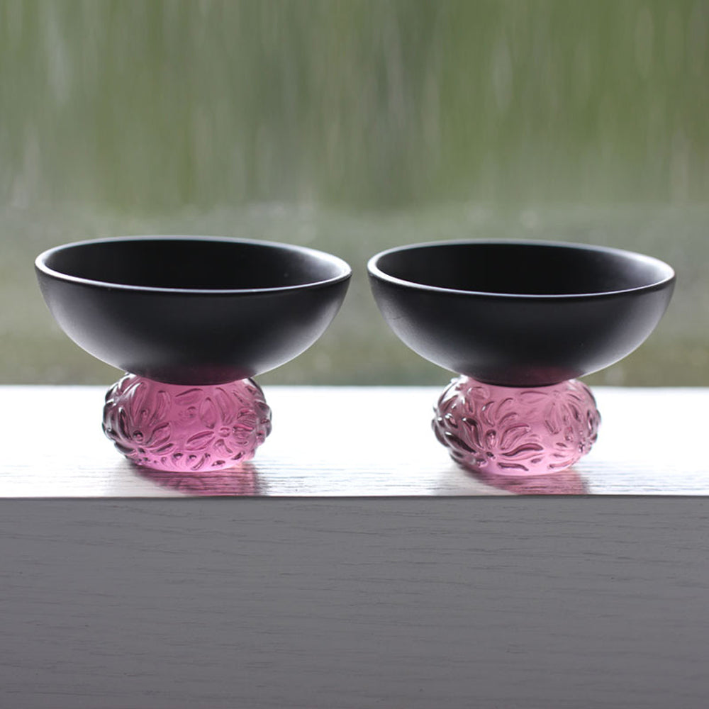 '-- DELETE -- The Two of Us—Sip of Preciousness (Set of 2) - LIULI Crystal Art